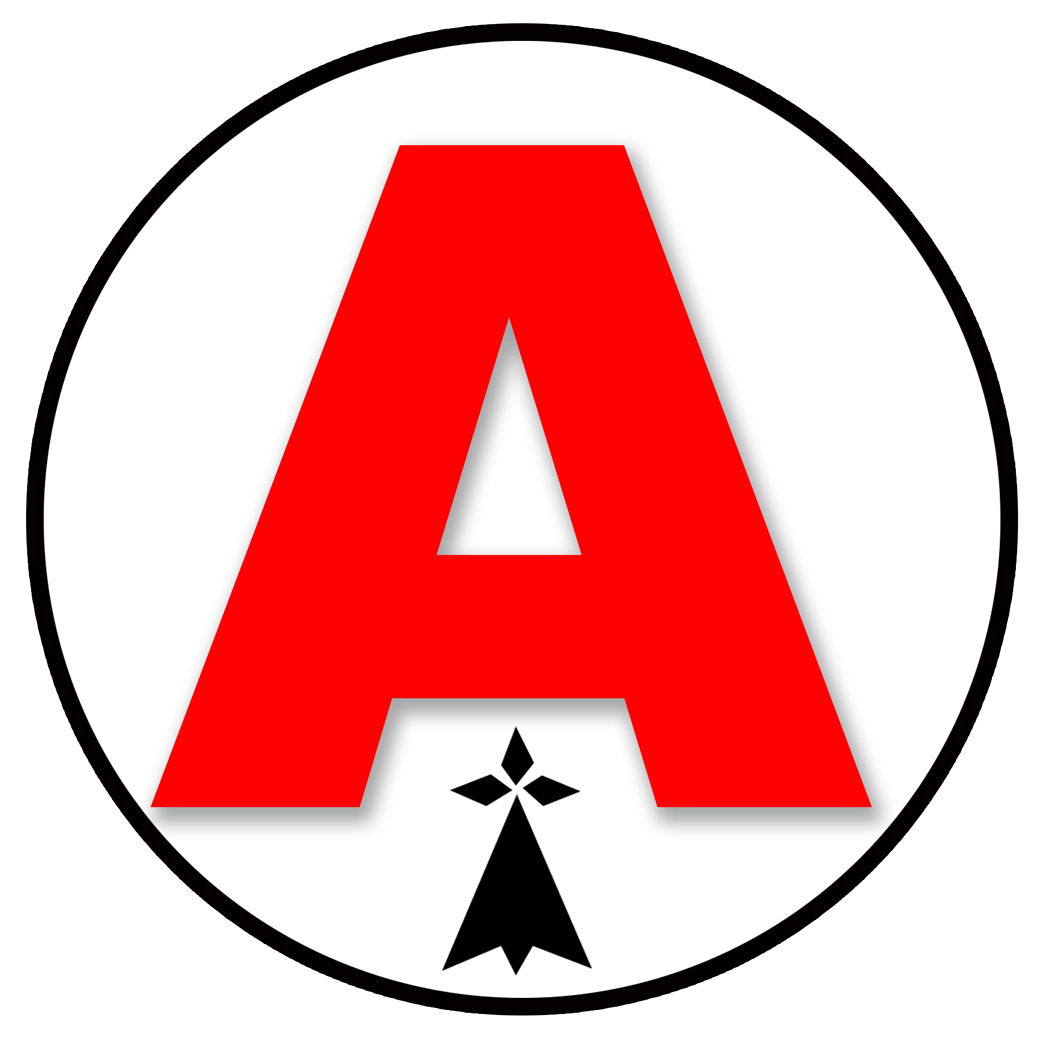 A breton hermine - 15cm - Sticker/autocollant