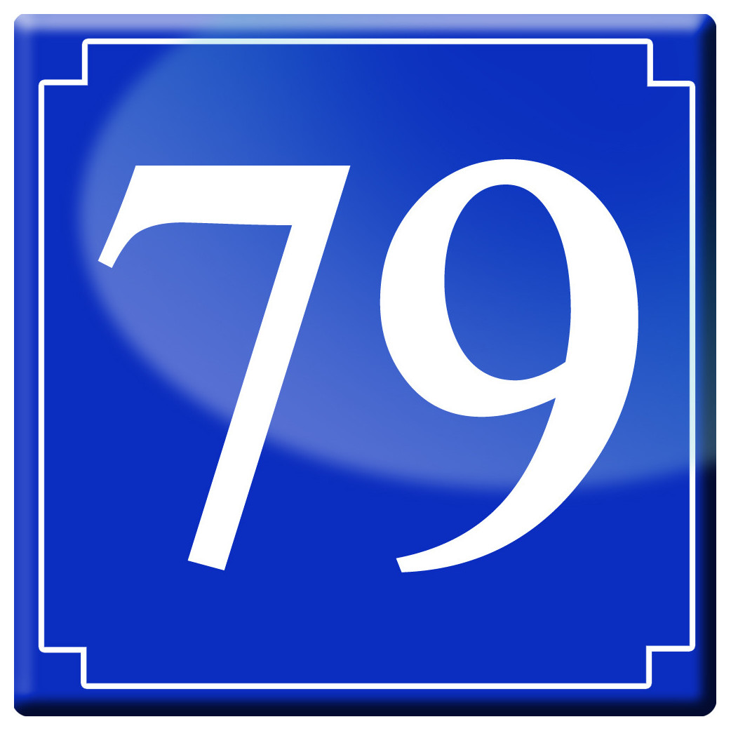 numéroderue79 - classique 10x10cm - Sticker/autocollant