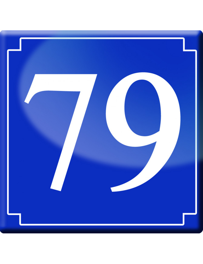 numéroderue79 - classique 10x10cm - Sticker/autocollant numéroderue79 - classique 10x10cm - Sticker/autocollant