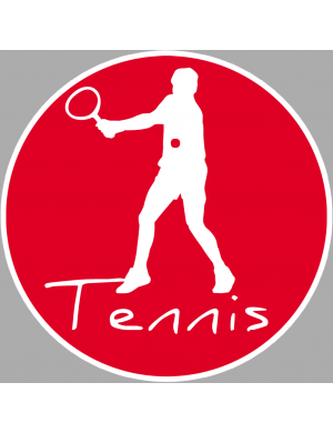 Tennis revers - 20cm - Sticker/autocollant