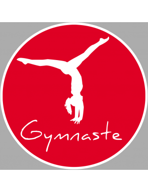 Gymnaste attitude (5cm) - Sticker/autocollant