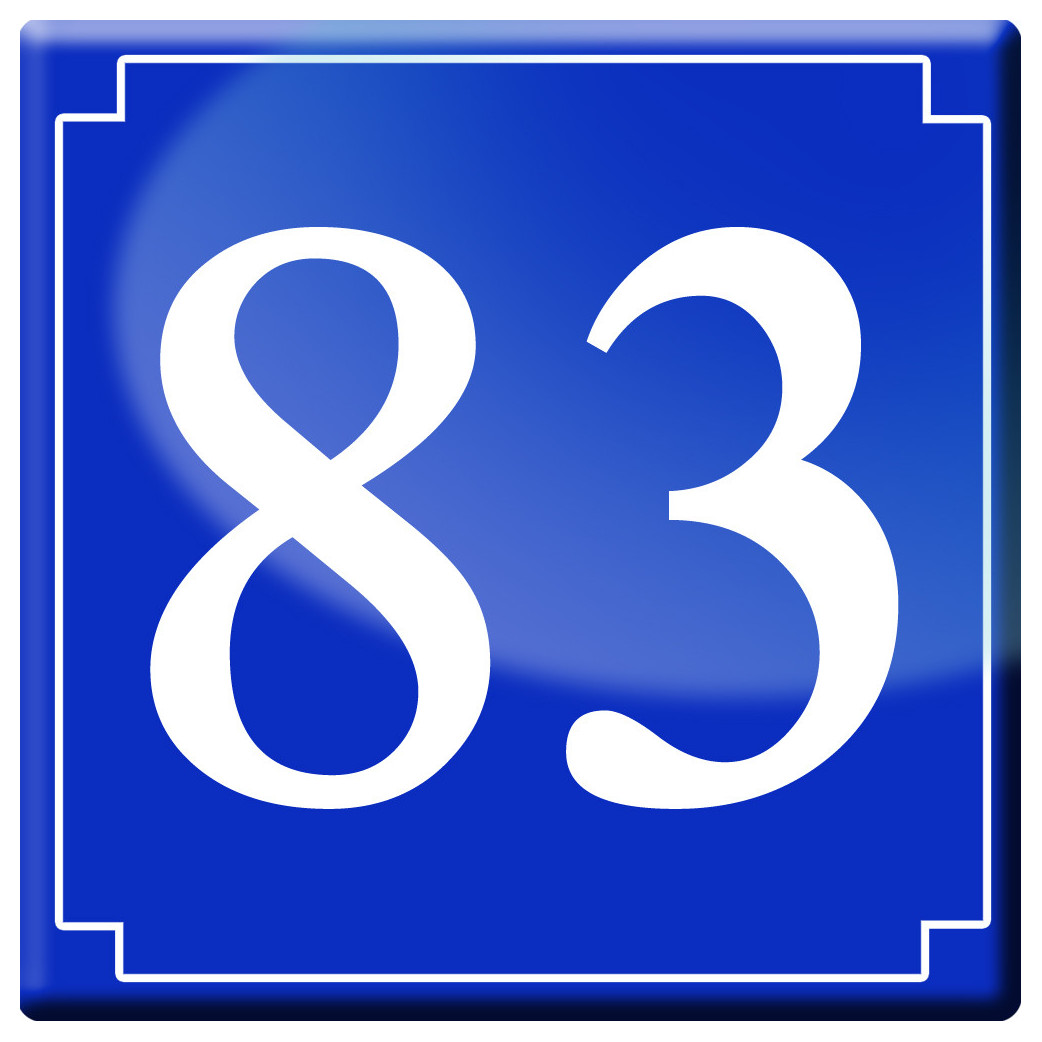 numéroderue83 - classique 10x10cm - Sticker/autocollant