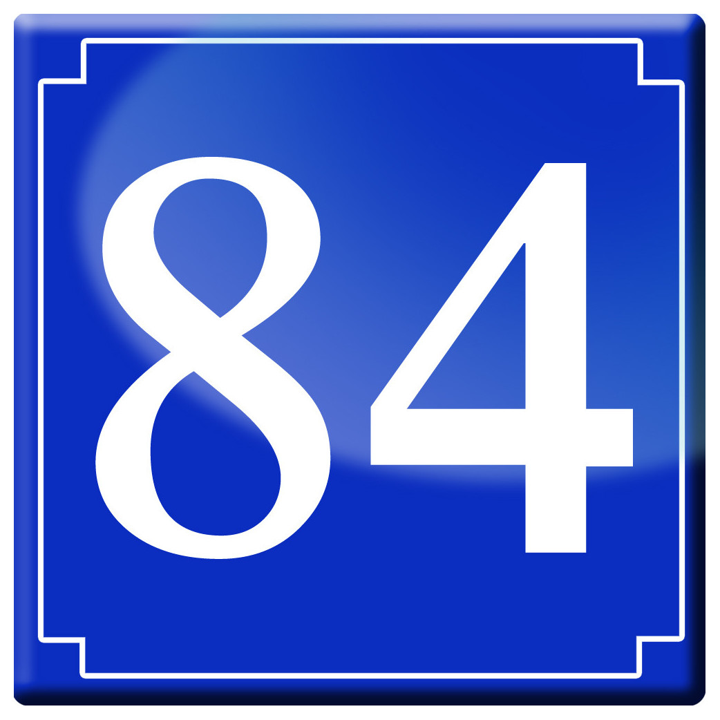 numéroderue84 - classique 10x10cm - Sticker/autocollant