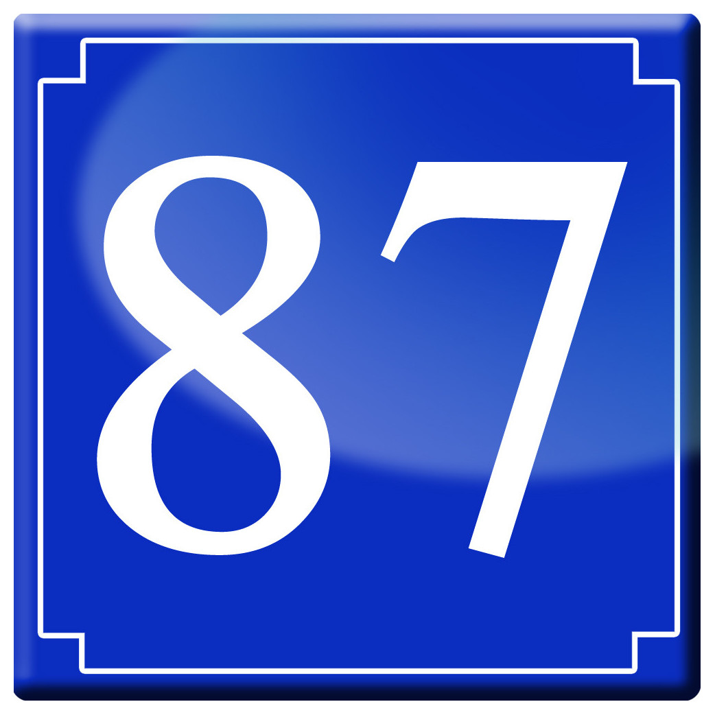 numéroderue87 - classique 10x10cm - Sticker/autocollant