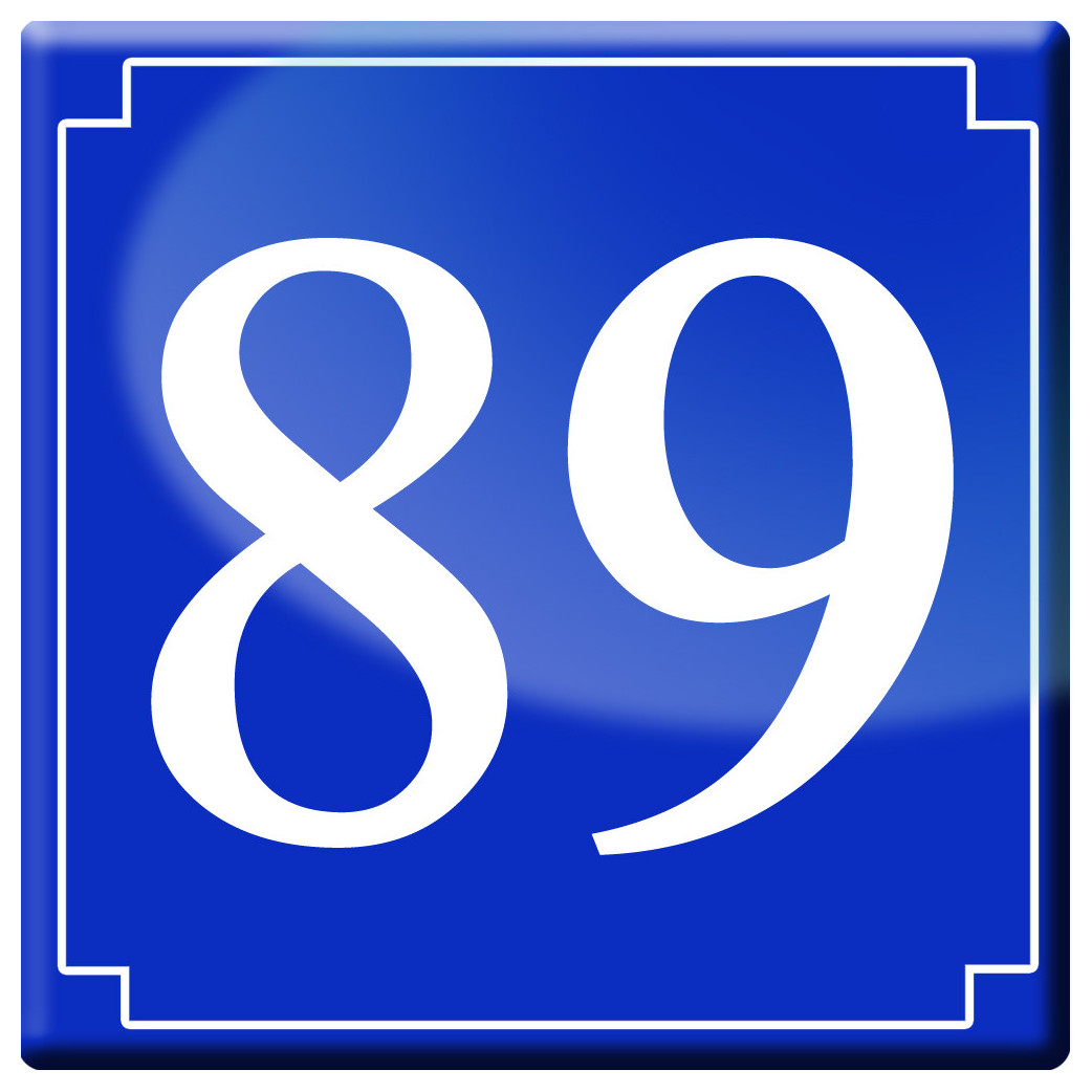 numéroderue89 - classique 10x10cm - Sticker/autocollant