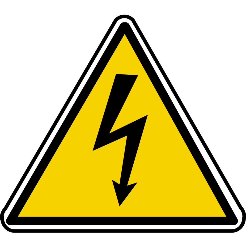 danger électrique (15x13.5cm) - Sticker/autocollant