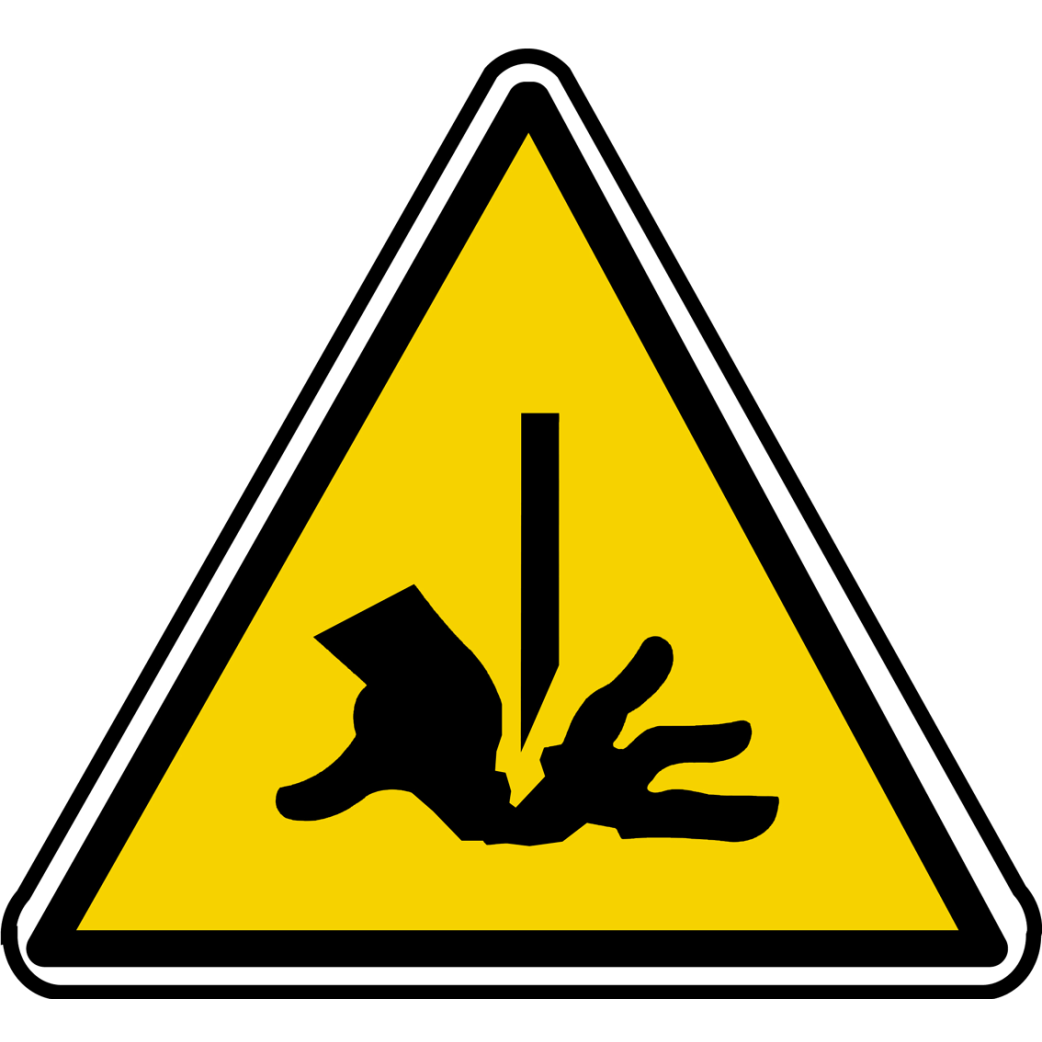 risque de coupure (15x13.5cm) - Sticker/autocollant