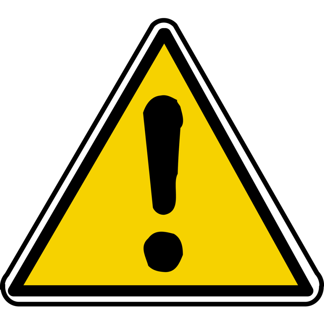 danger général (10x9cm) - Sticker/autocollant