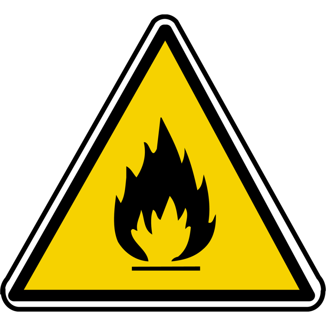 inflammable (10x9cm) - Sticker/autocollant