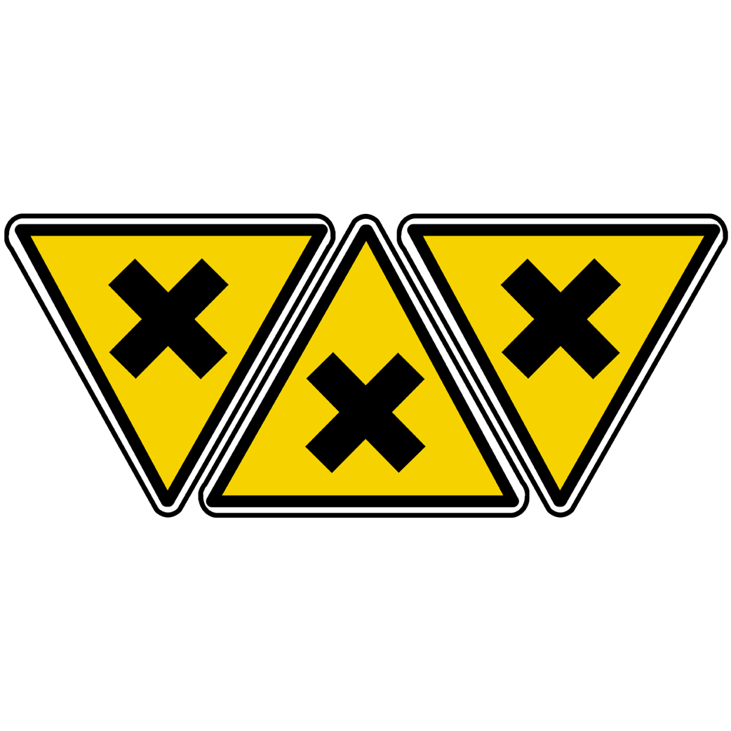 nocif irritant (3fois 10x9cm) - Sticker/autocollant