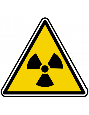 radiations ionisantes (15x13.5cm) - Sticker/autocollant