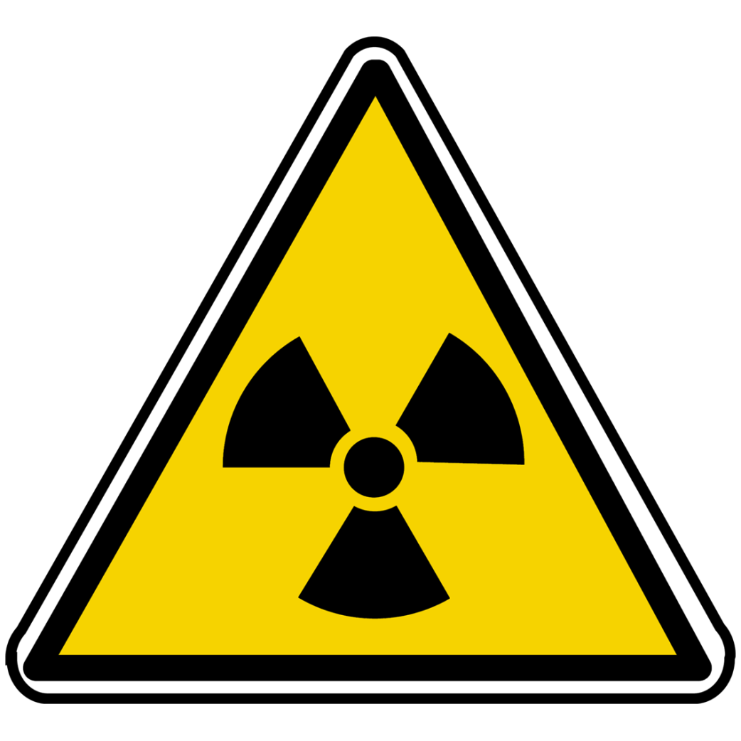 radiations ionisantes (20x18.2cm) - Sticker/autocollant