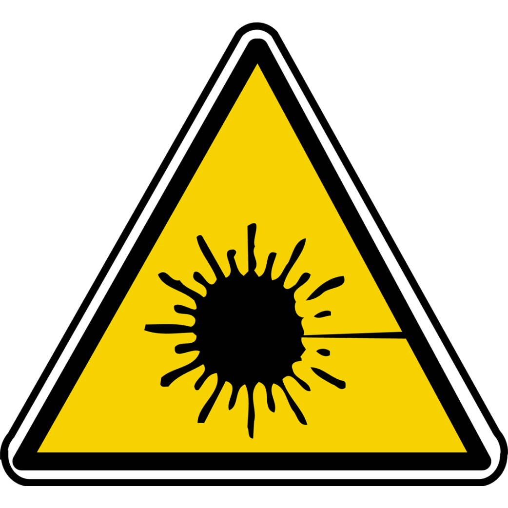 rayonnement laser (20x18.2cm) - Sticker/autocollant