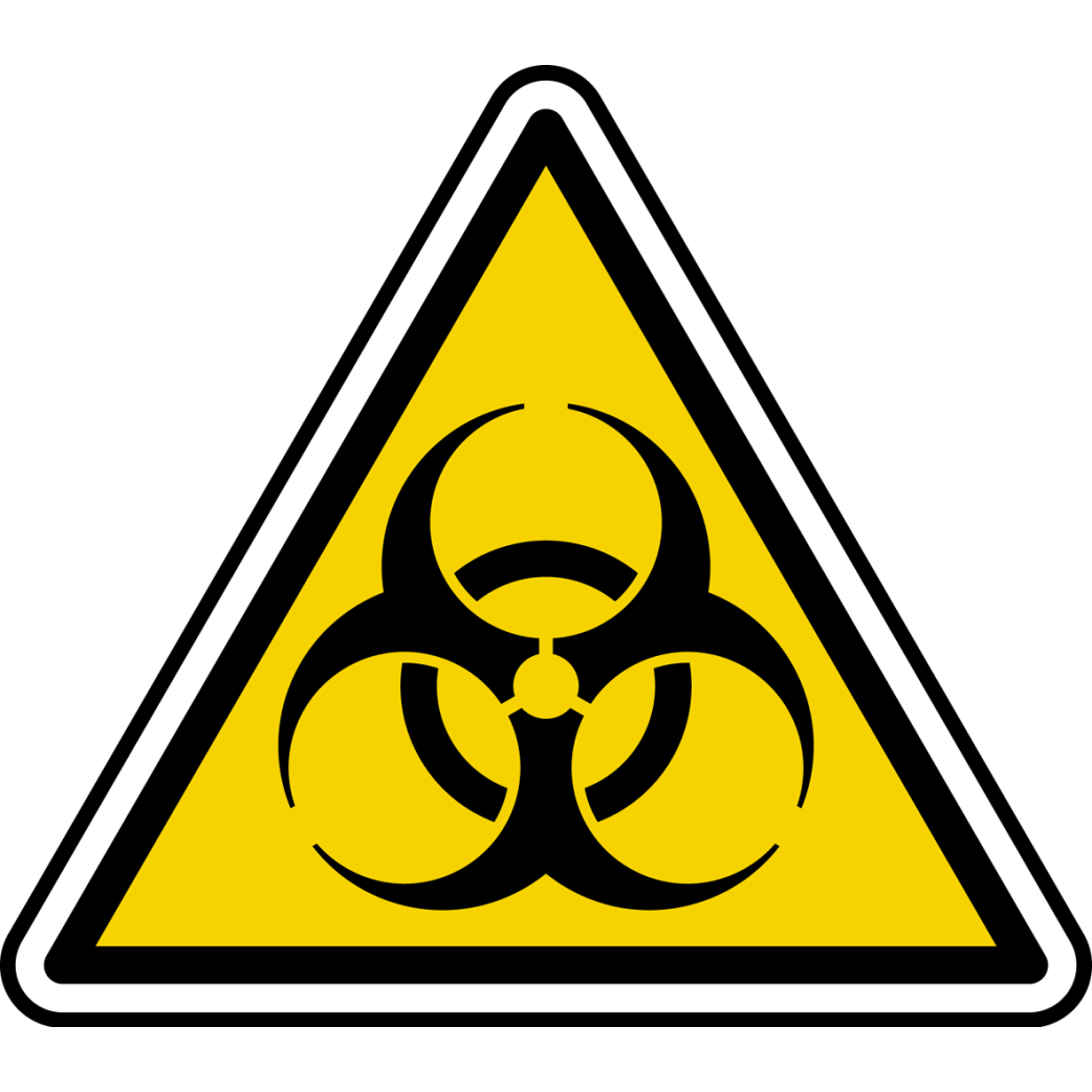 risque biologique (20x18.2cm) - Sticker/autocollant