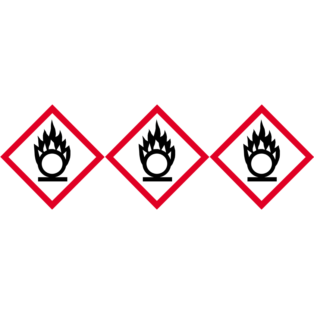 produits peut provoquer ou aggraver un incendie (3 fois 10cm) - Sticker/autocollant