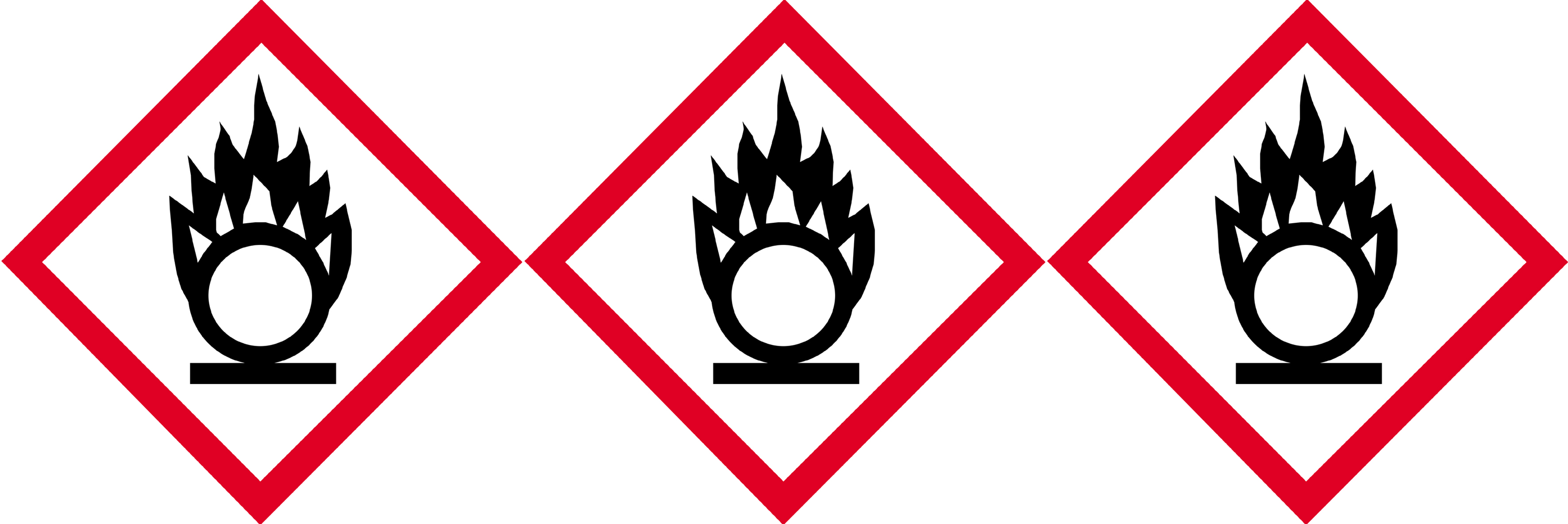 produits peut provoquer ou aggraver un incendie (3 fois 10cm) - Sticker/autocollant