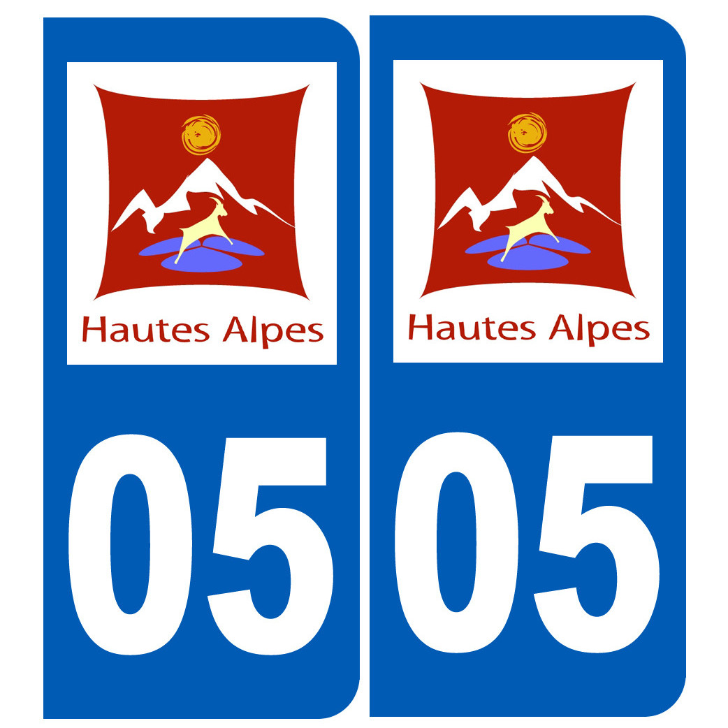 immatriculation 05 Hautes-Alpes - Sticker/autocollant