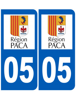 immatriculation 05 PACA - Sticker/autocollant