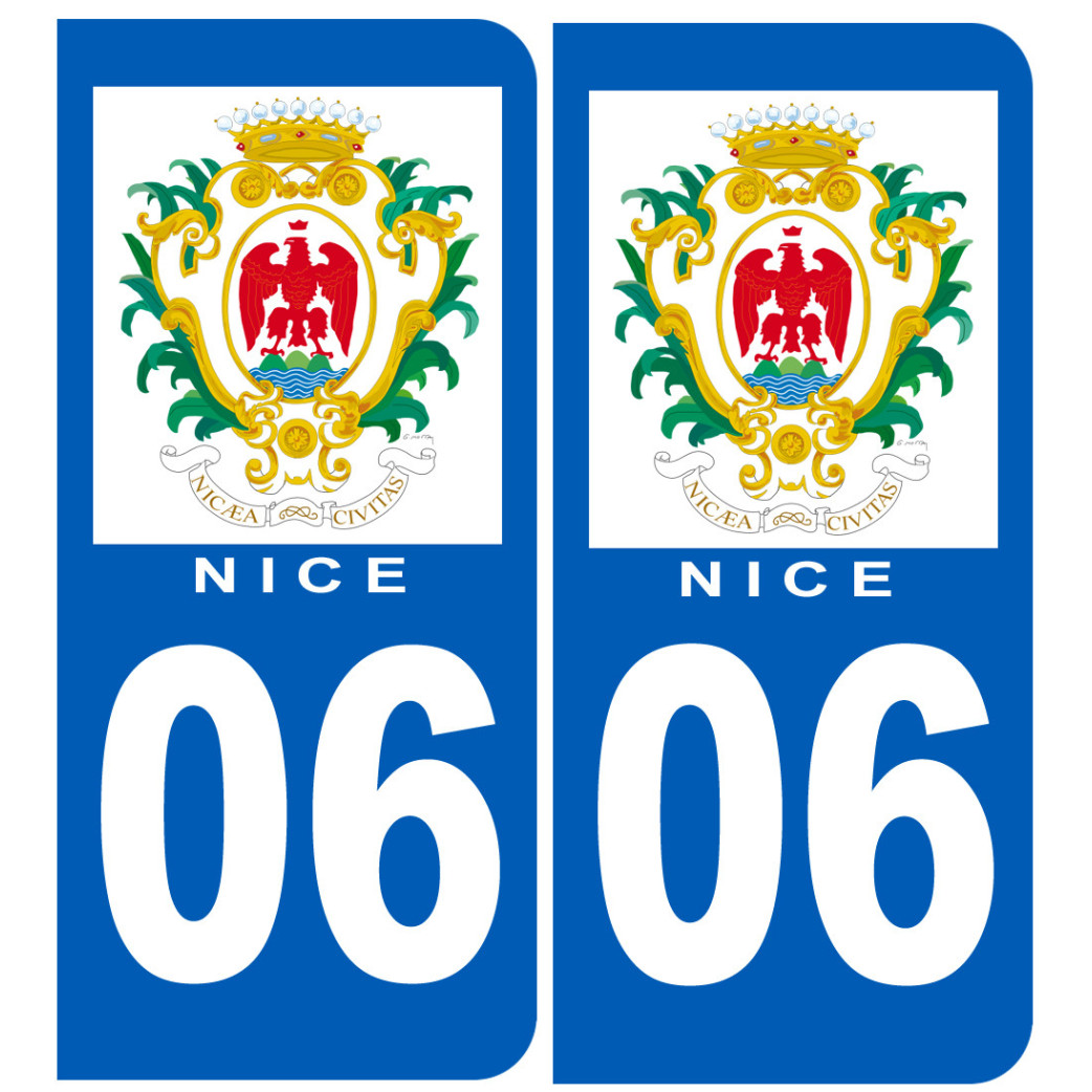 immatriculation 06 Nice - Sticker/autocollant
