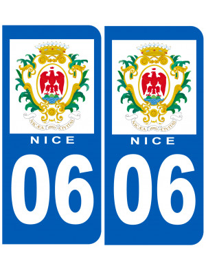 immatriculation 06 Nice - Sticker/autocollant