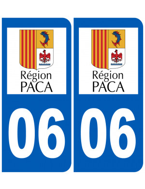 immatriculation 06 PACA - Sticker/autocollant