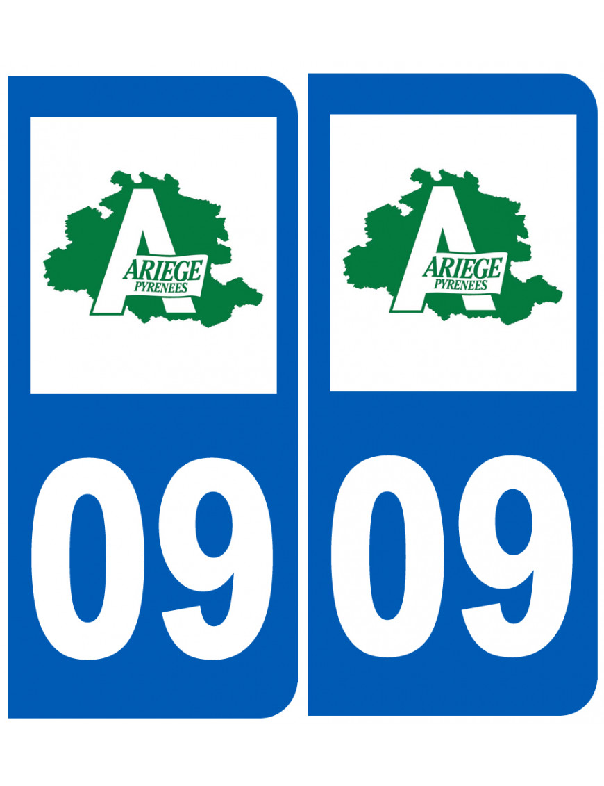 immatriculation 09 Ariège - Sticker/autocollant