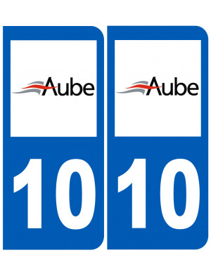 immatriculation 10 Aube - Sticker/autocollant