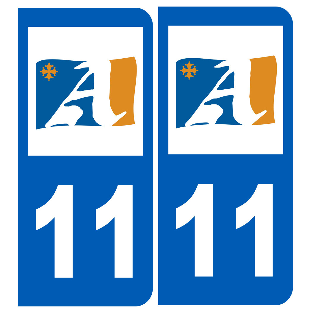 immatriculation 11 Aude - Sticker/autocollant