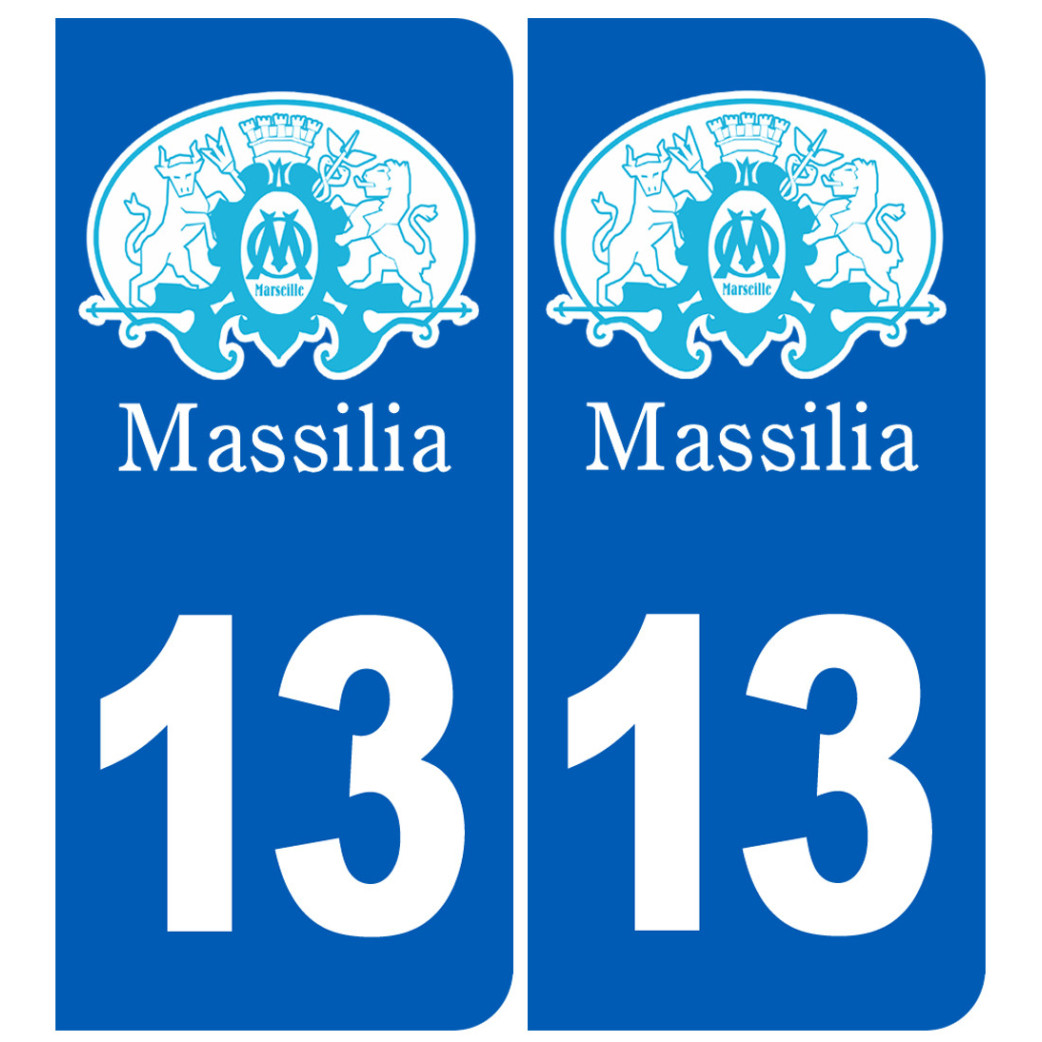immatriculation 13 Marseille - Sticker/autocollant