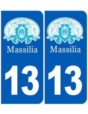 immatriculation 13 Marseille - Sticker/autocollant