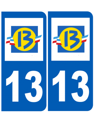 immatriculation 13 Bouches-du-Rhône - Sticker/autocollant