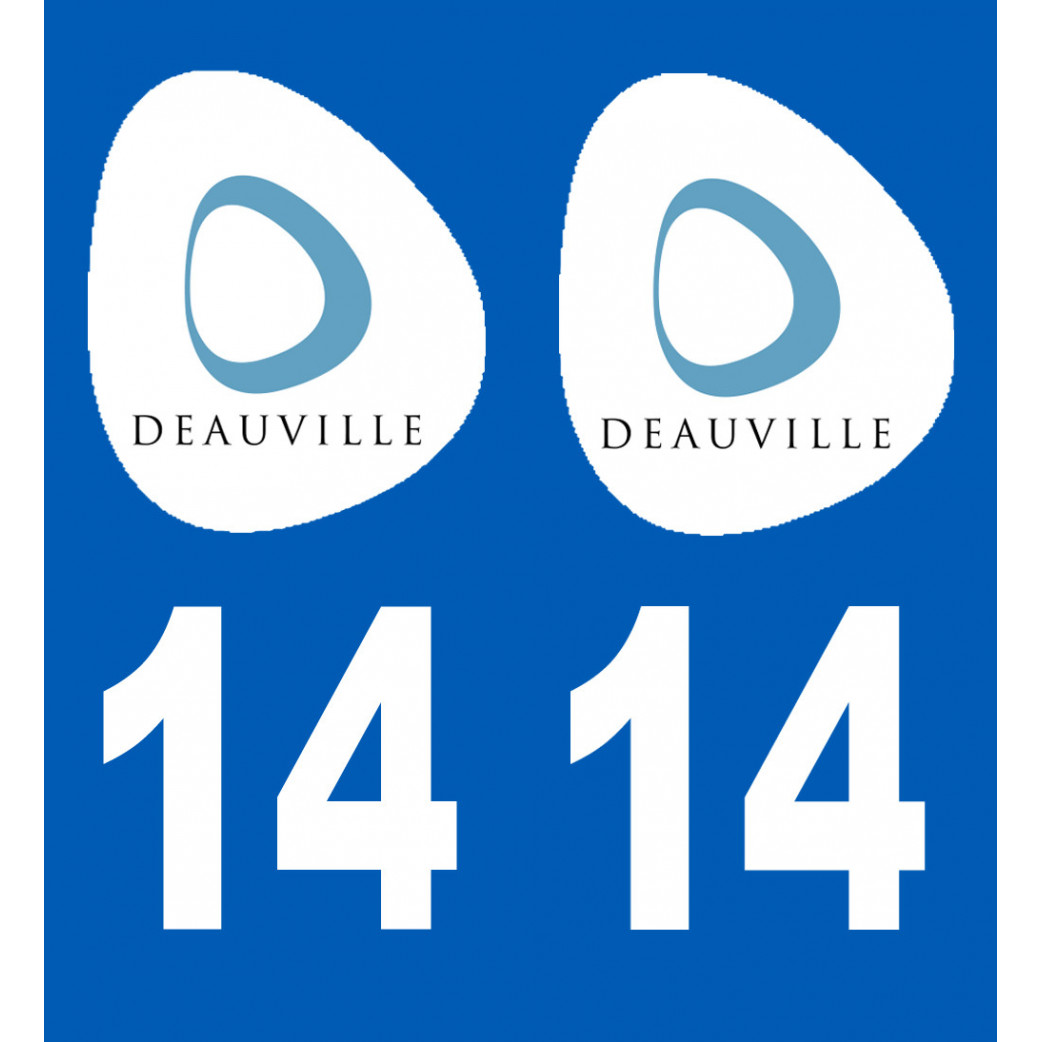 immatriculation 14 DEAUVILLE - Sticker/autocollant