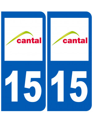 immatriculation 15 Cantal - Sticker/autocollant