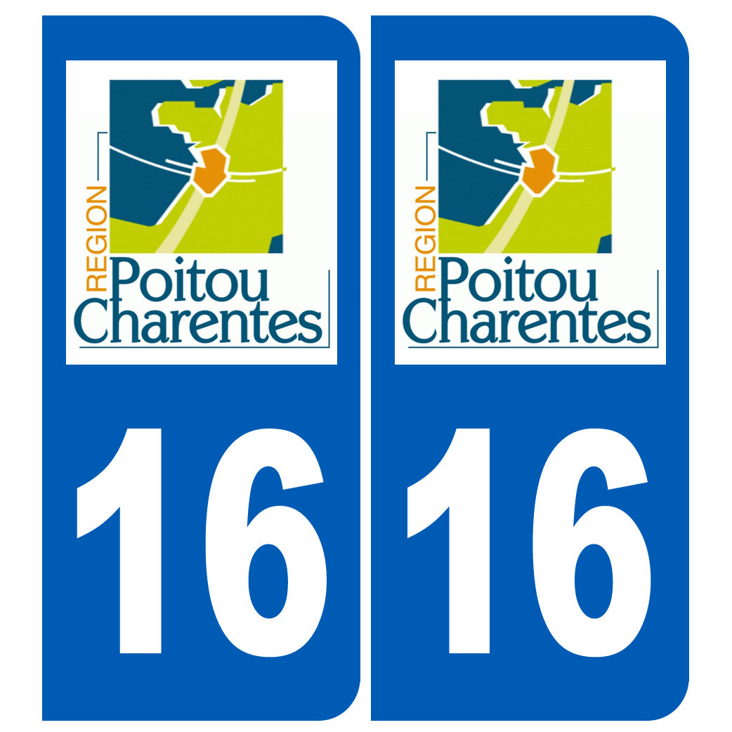 immatriculation 17 Charente Maritime - Sticker/autocollant