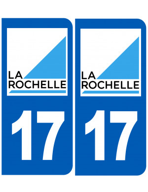 immatriculation 17 La Rochelle - Sticker/autocollant