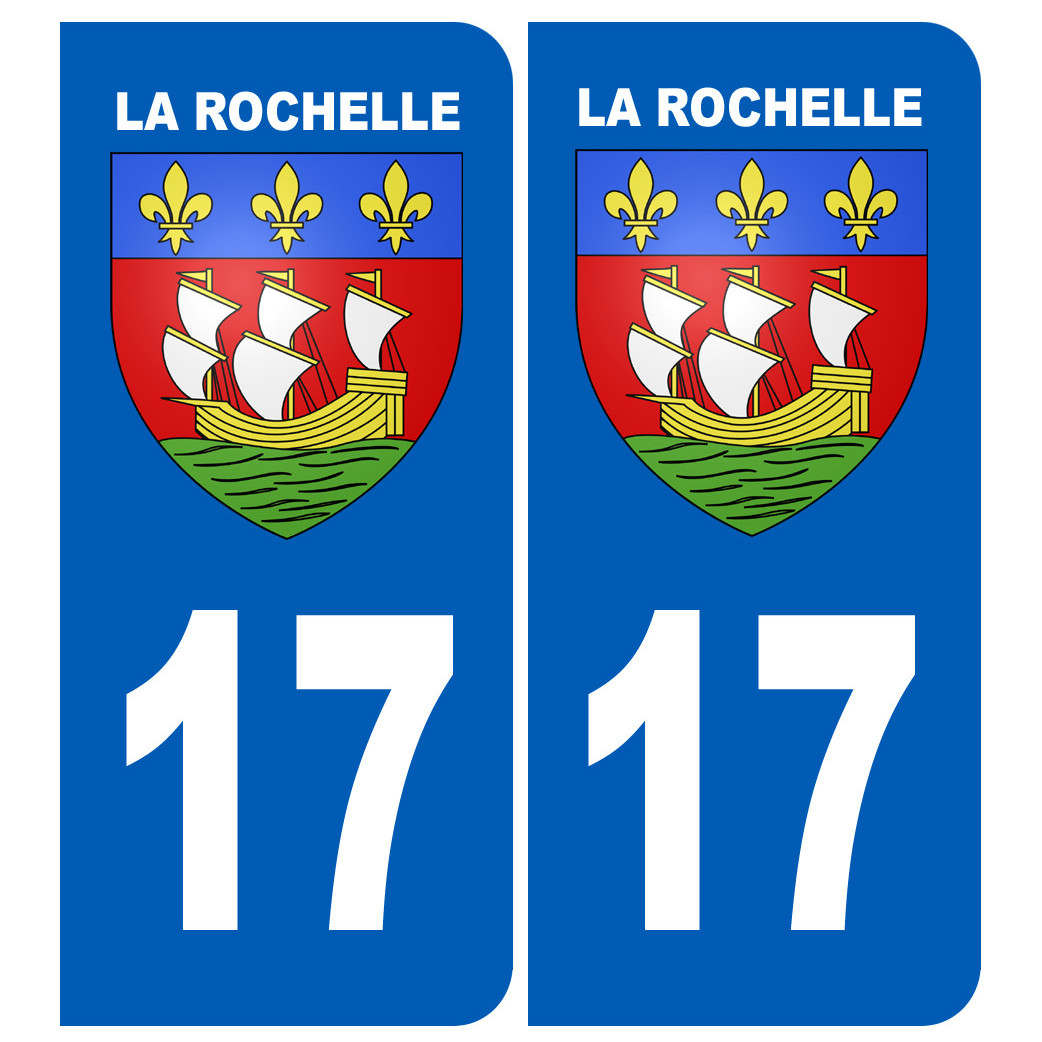 immatriculation La Rochelle 17 - Sticker/autocollant