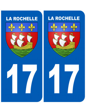 immatriculation La Rochelle 17 - Sticker/autocollant