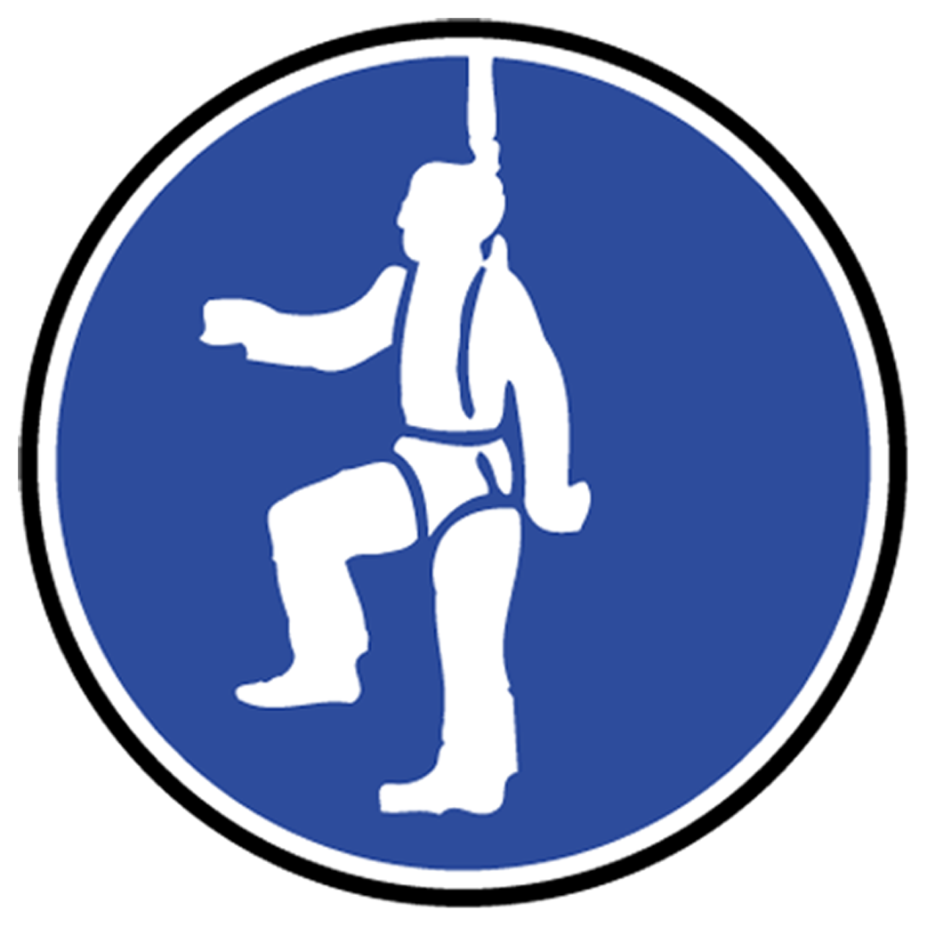 Protection contre la chute obligatoire - 15cm - Sticker/autocollant