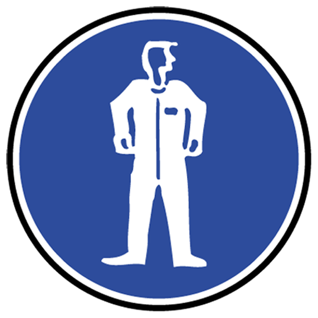 Protection corporelle obligatoire - 10cm - Sticker/autocollant