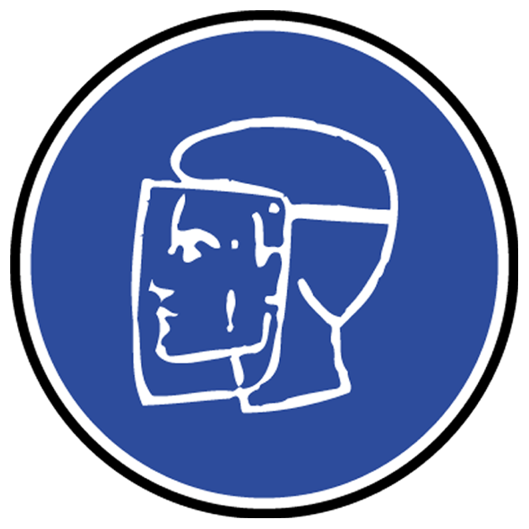 Protection visage obligatoire - 10cm - Sticker/autocollant