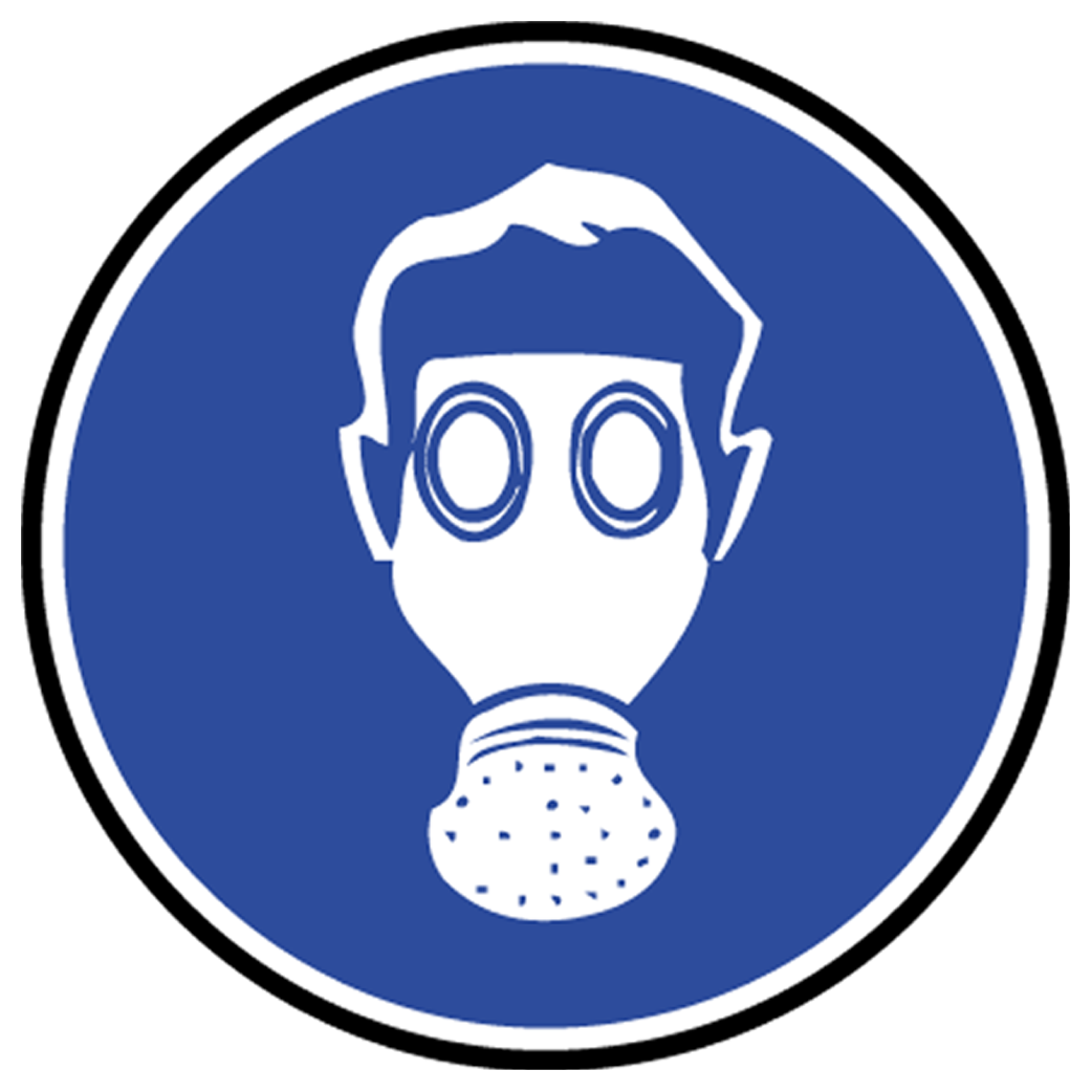 Protection voie respiratoire - 15cm - Sticker/autocollant