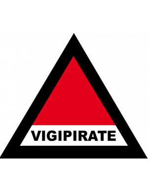 plan vigipirate - 20cm - Sticker/autocollant