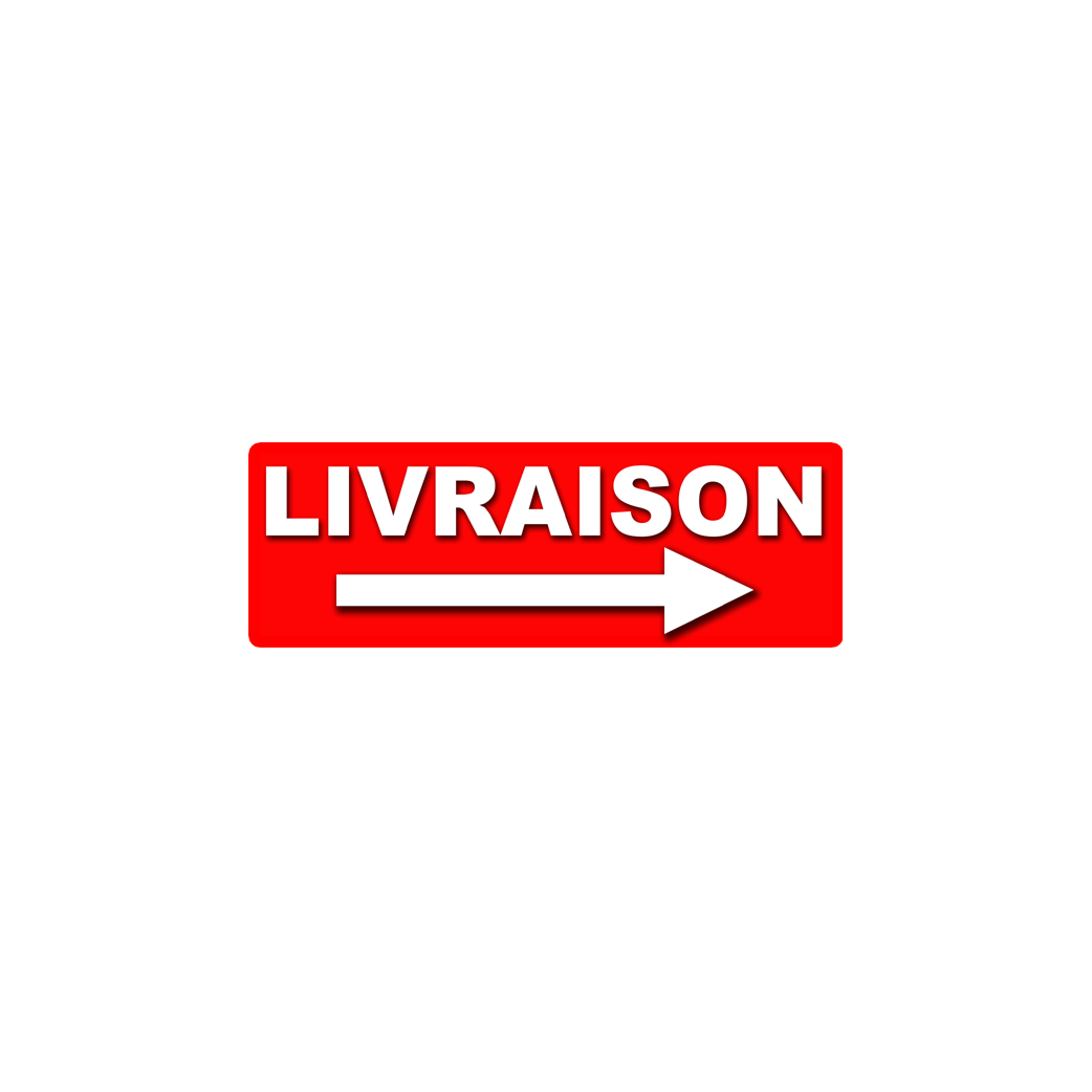Livraison droite (29x10cm) Sticker / autocollant