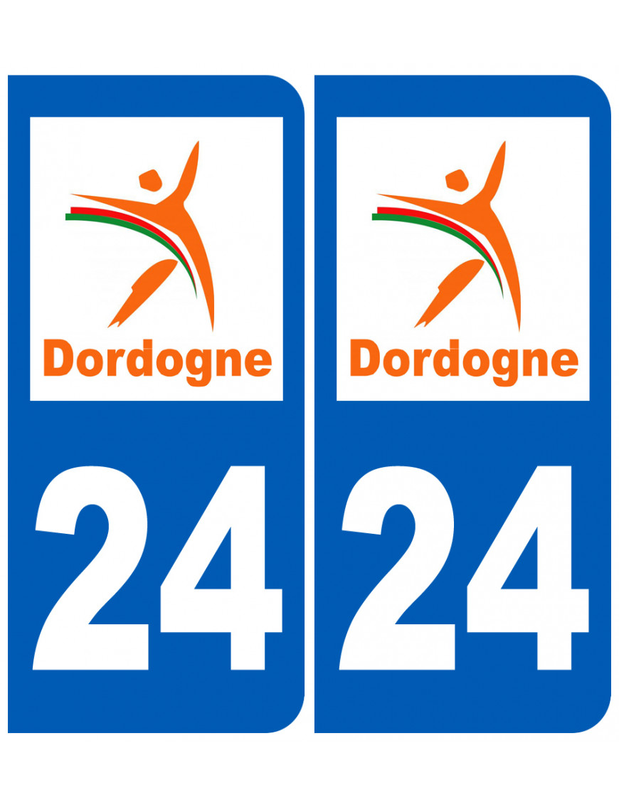 immatriculation 24 Dordogne - Sticker/autocollant