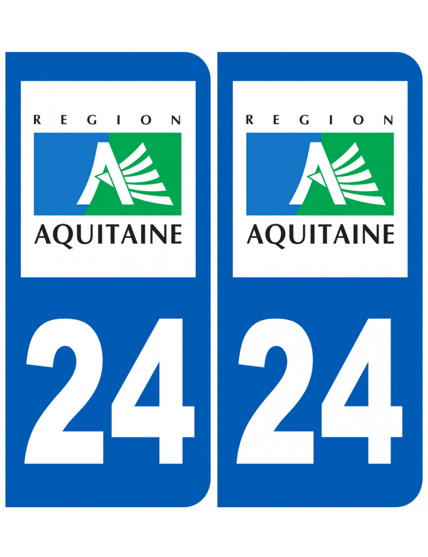 immatriculation 24 Aquitaine - Sticker/autocollant