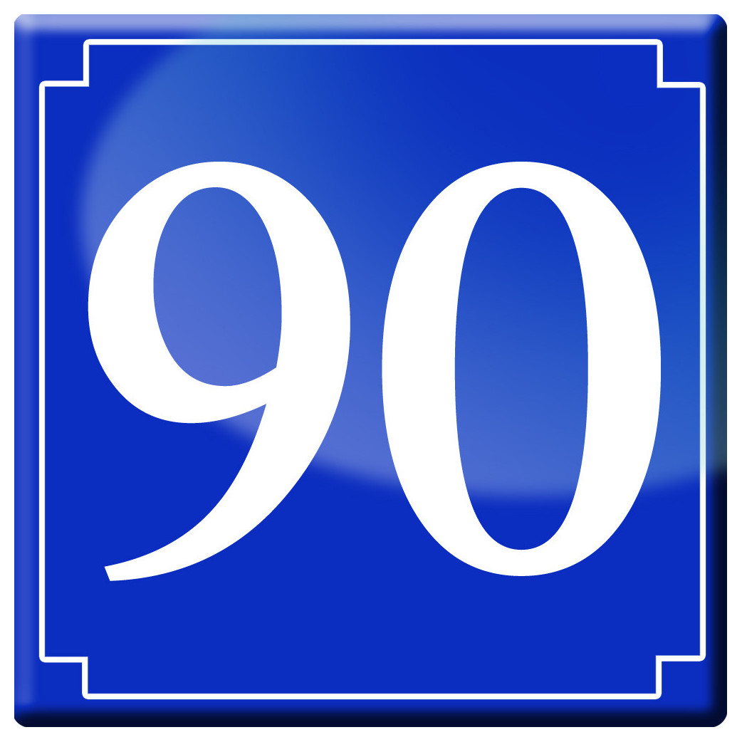 numéroderue90 - classique 10x10cm - Sticker/autocollant