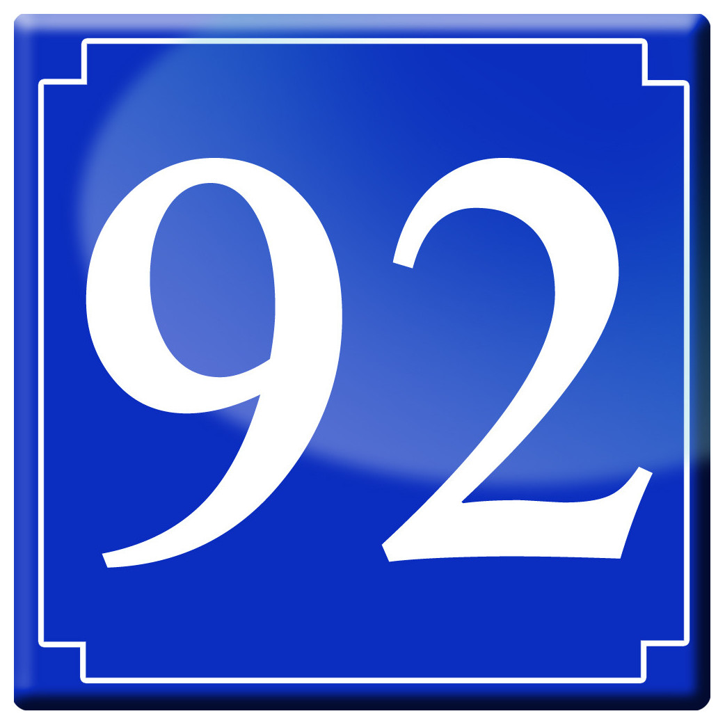 numéroderue92 - classique 10x10cm - Sticker/autocollant