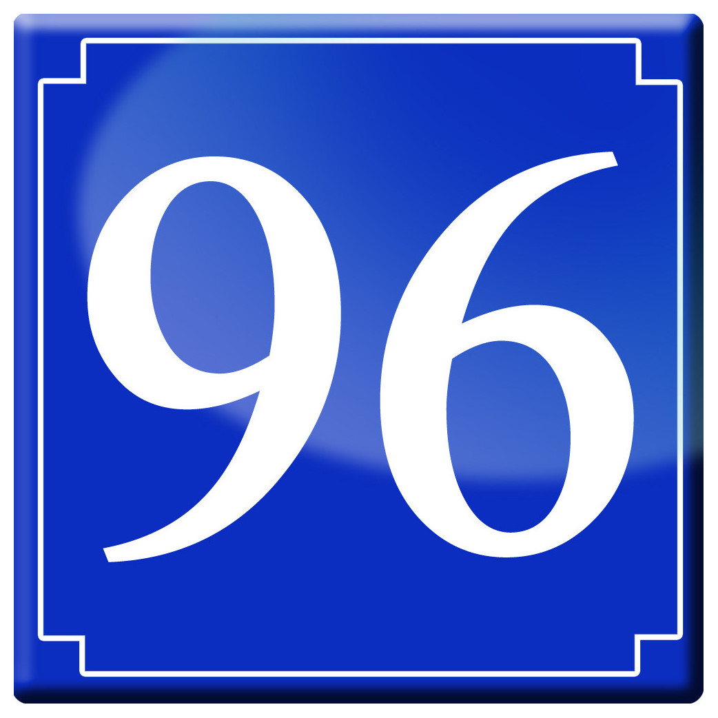 numéroderue96 - classique 10x10cm - Sticker/autocollant