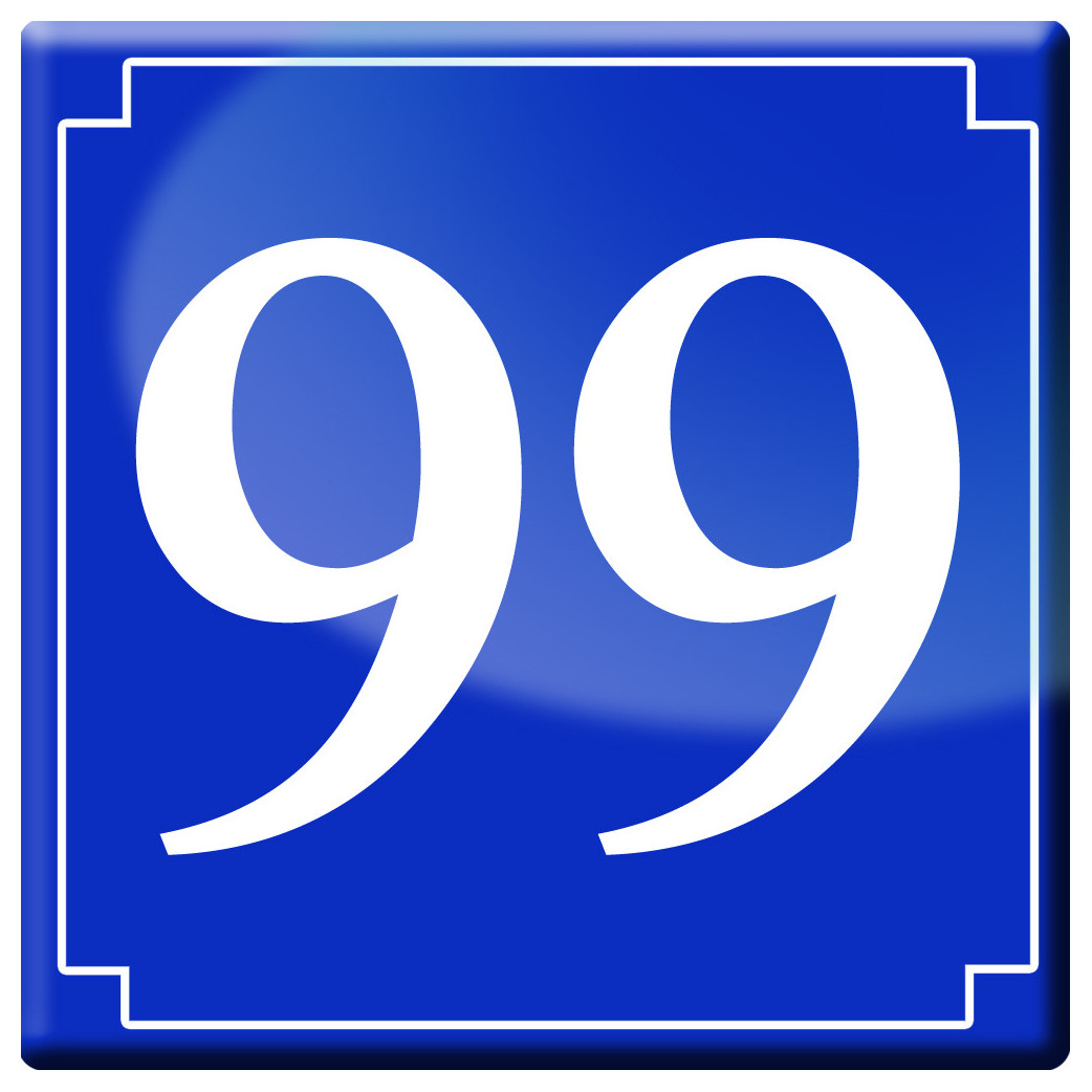 9numéroderue99 - classique 10x10cm - Sticker/autocollant