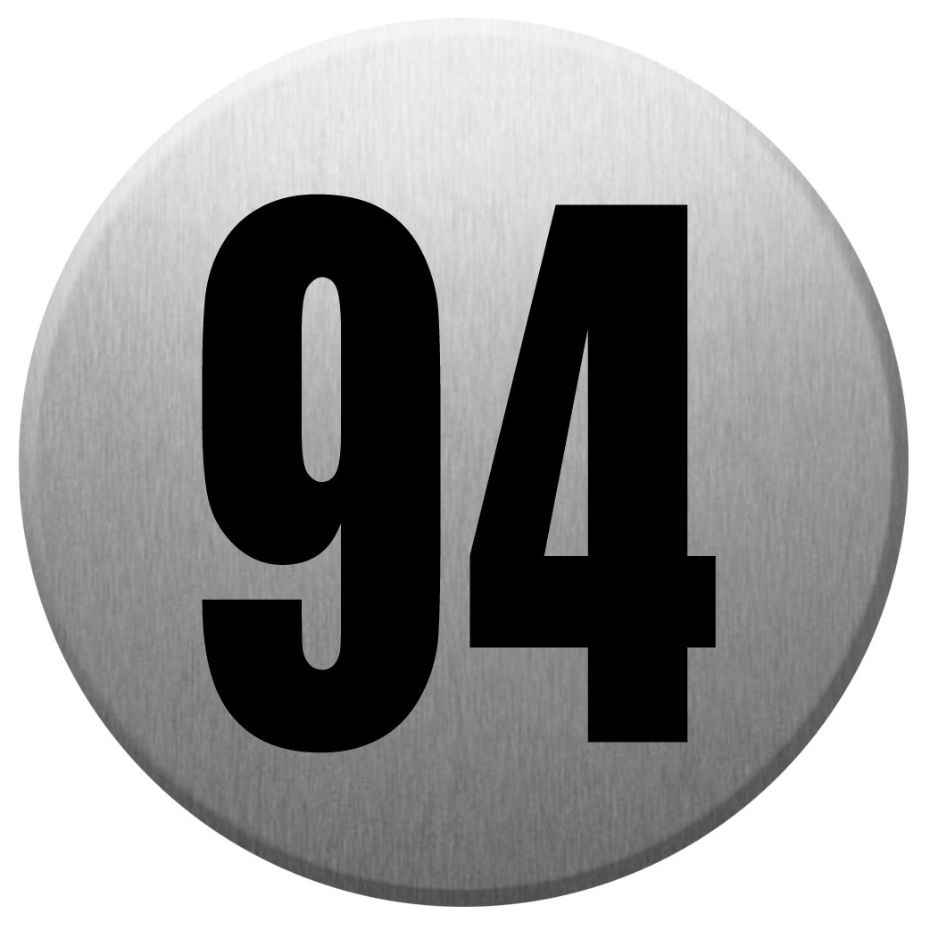 numéroderue94 - gris brossé 10x10cm - Sticker/autocollant